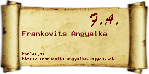 Frankovits Angyalka névjegykártya